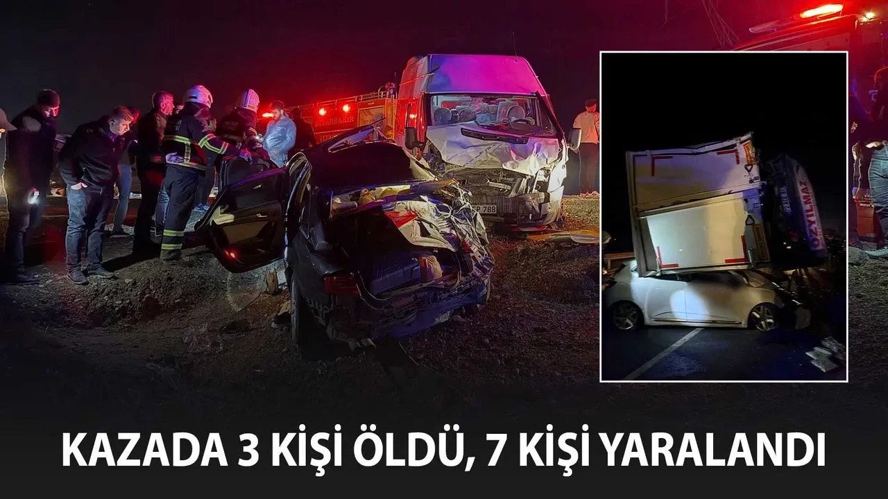 Zincirleme kazada 3 kişi hayatını kaybetti, 7 kişi yaralandı.