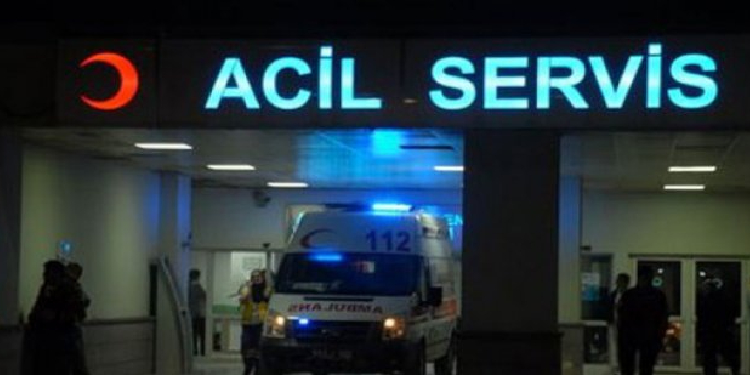 Amed şehrinde meydana gelen bir trafik kazası