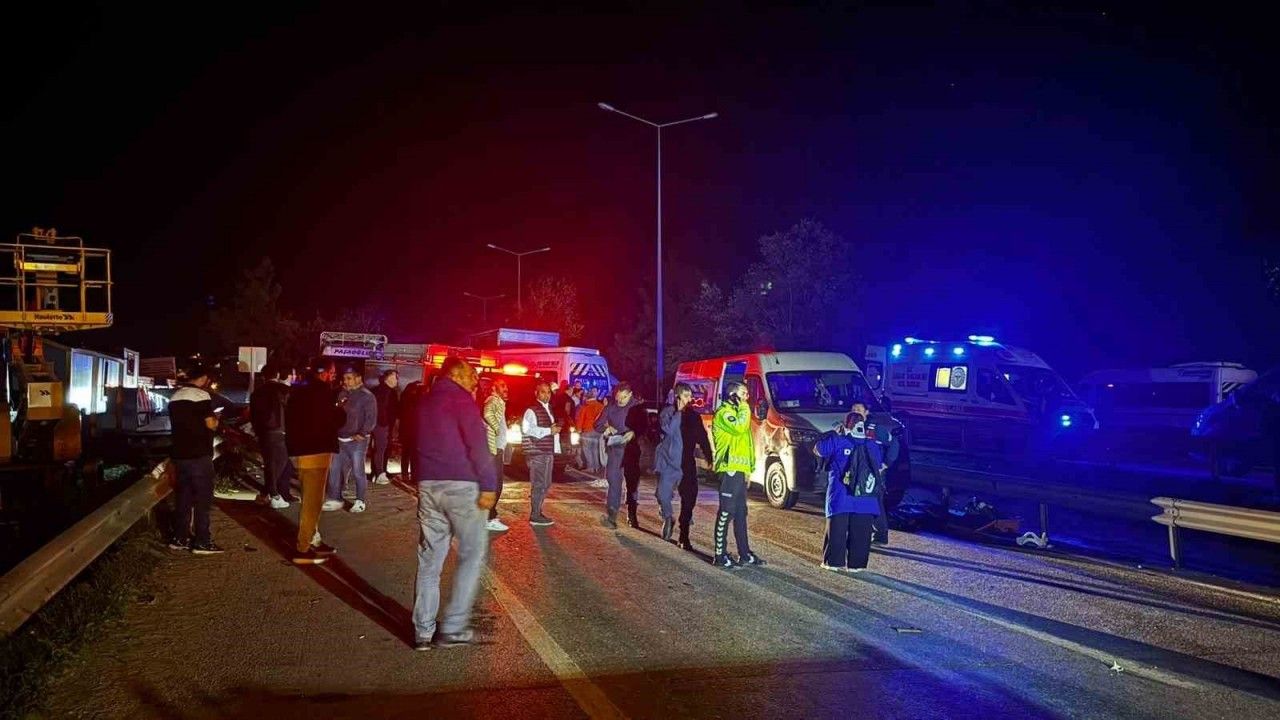 Dürdane Rampasında Zincirleme Trafik Kazası