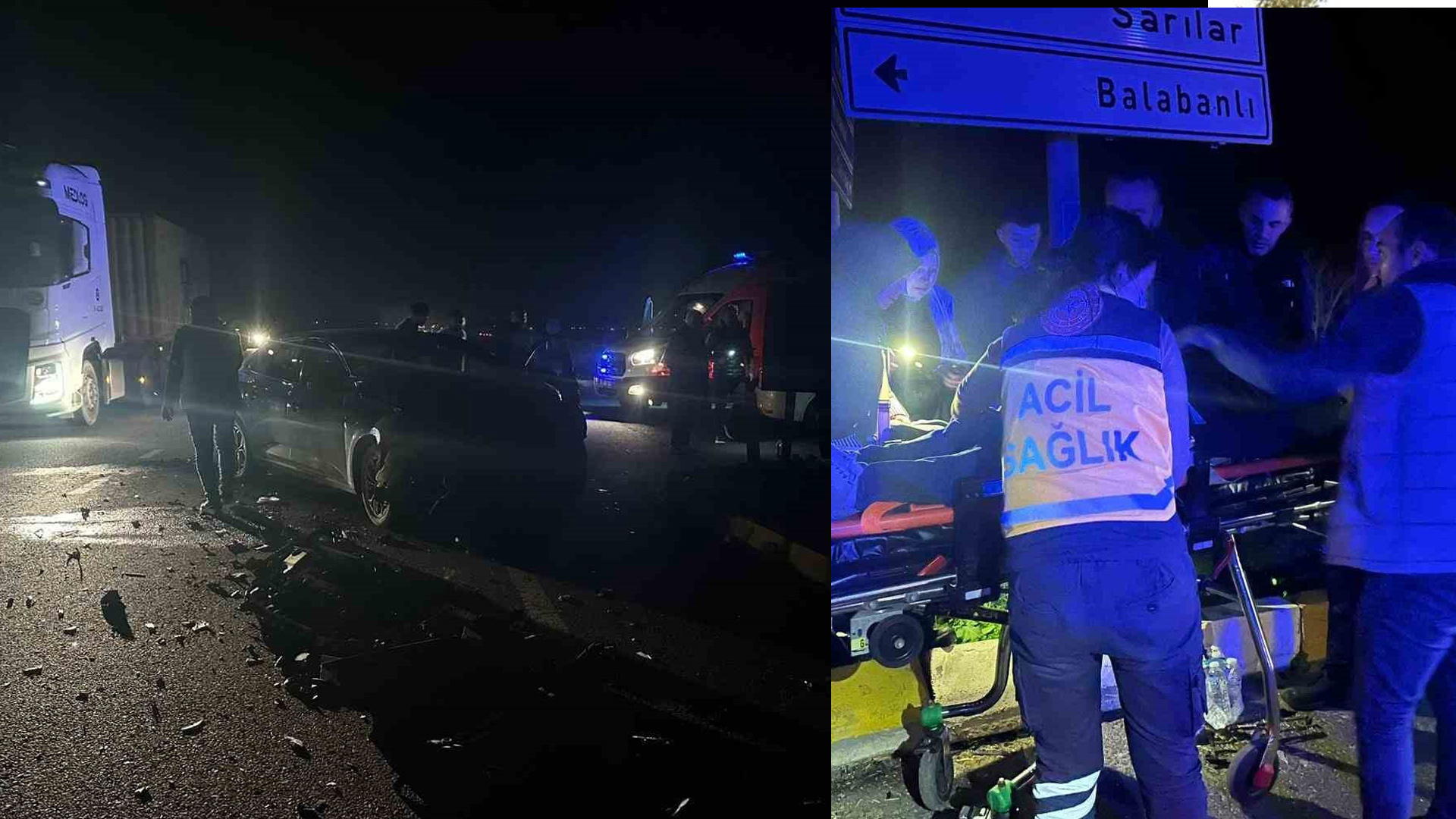 Tekirdağ Muratlı’da trafik kazasında iki kişi yaralandı.