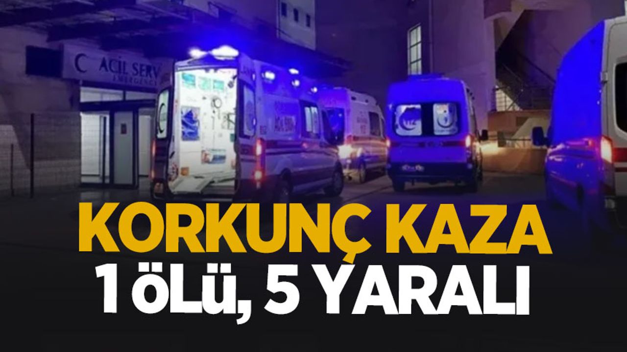 Tragik kazada can kayıpları ve yaralılar mevcut.