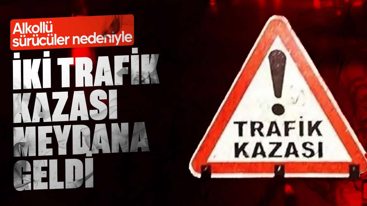 Girne ve Gemikonağı'nda sarhoş sürücüler kaza yaptı.