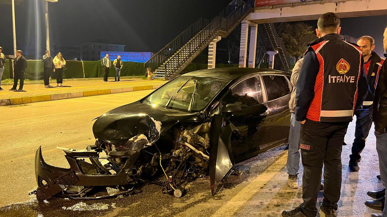 Osmaneli'nde trafik kazasında bir kişi yaralandı.