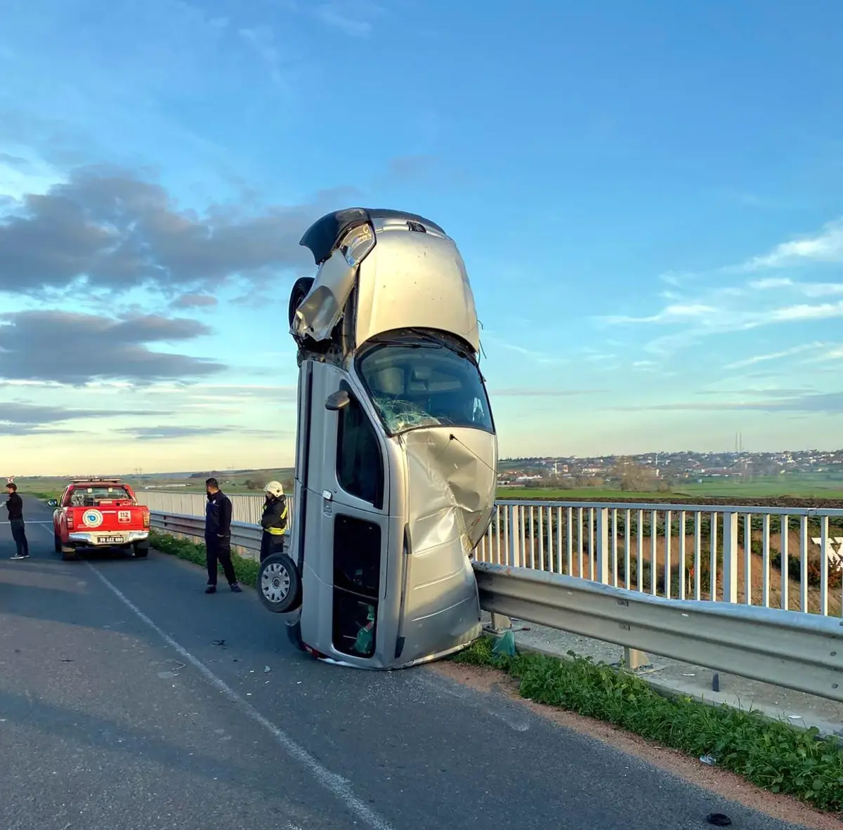 Trafik Kazası Tekirdağ'da: 2 Kişi Yaralandı