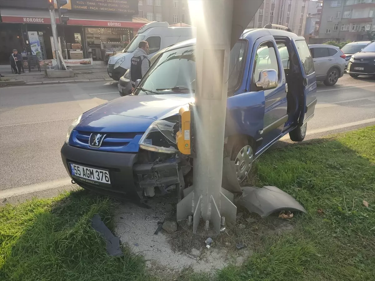 1 kişi yaralandı: Samsun'da kaza meydana geldi.