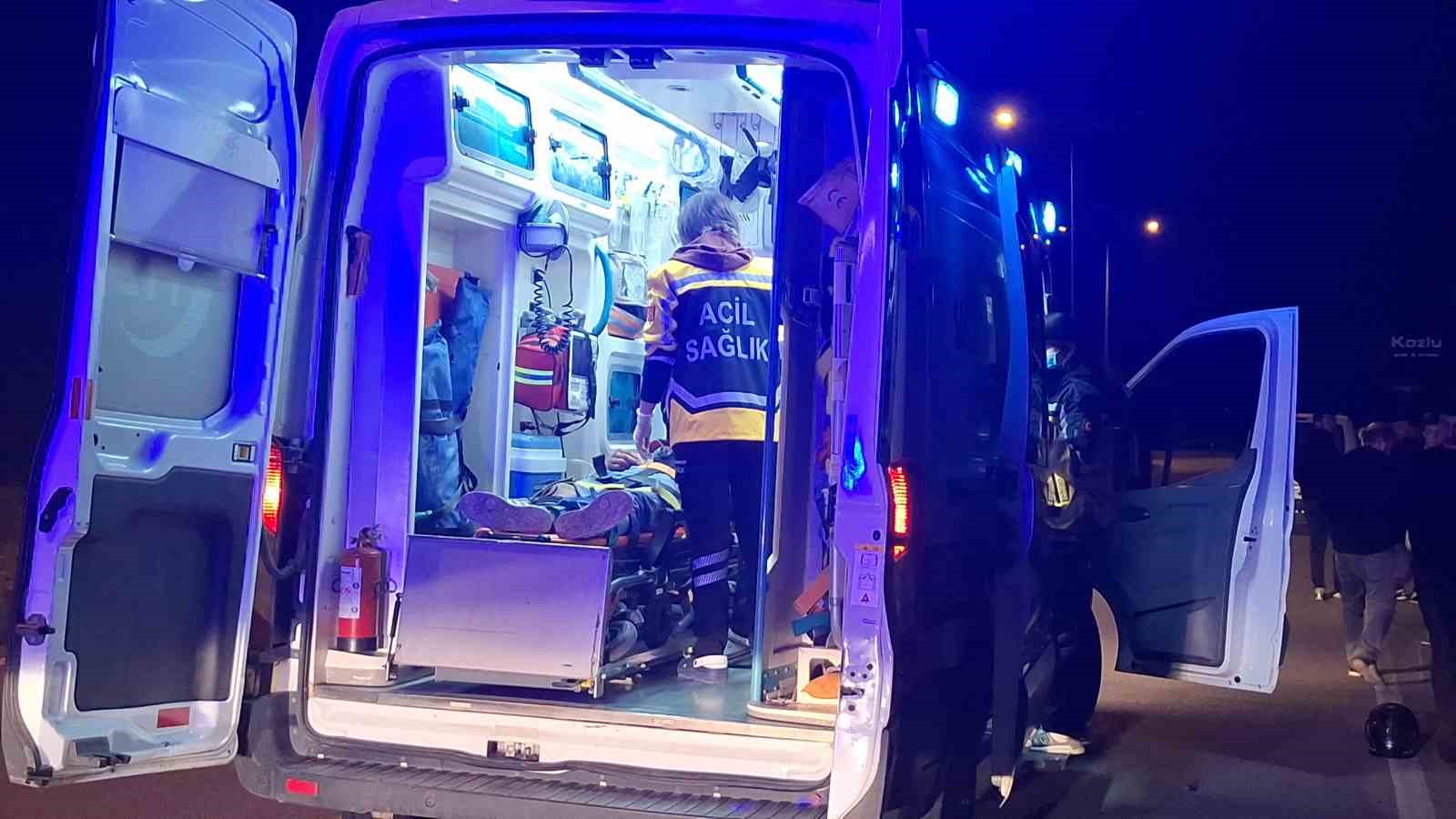 Çorum'da motosiklet kaza vakası: 2 kişi yaralandı.