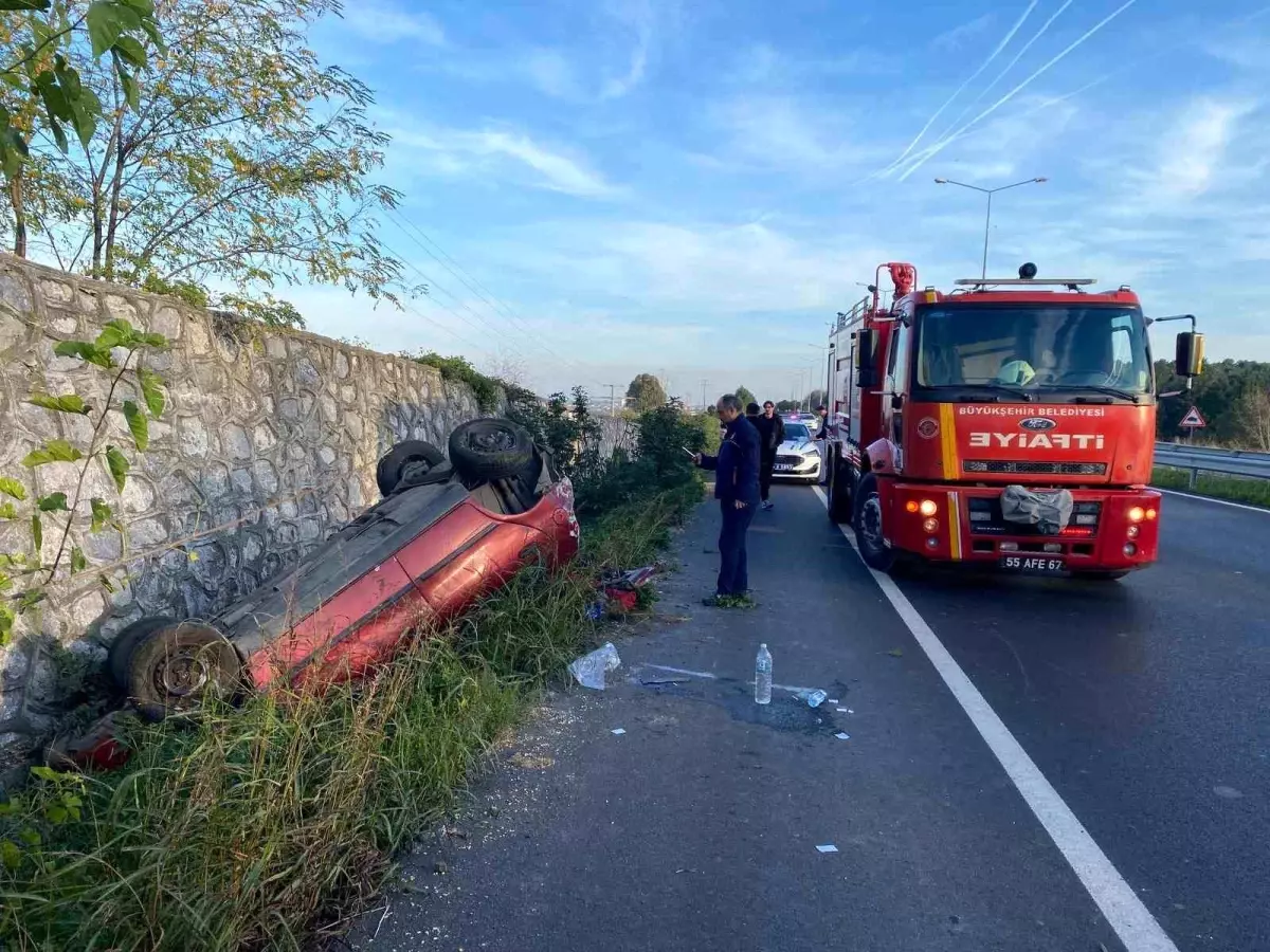 Samsun'da Araç Çarpışması: 2 Kişi Yaralı