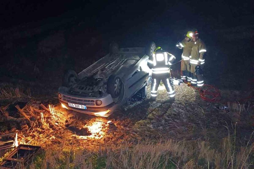 Gönen-Bandırma yolunda kaza: 1 kişi yaralı