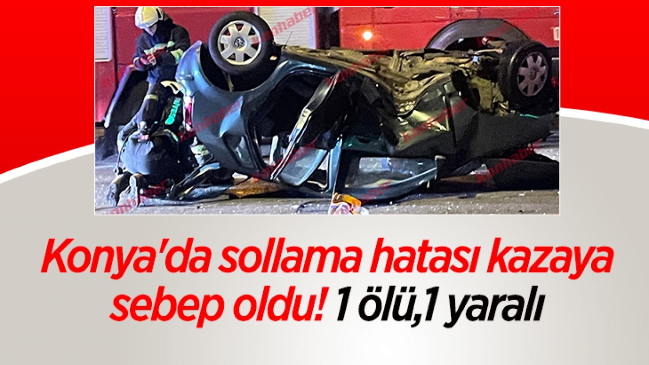 Konya'da kaza sonucu üç kişi yaralandı.