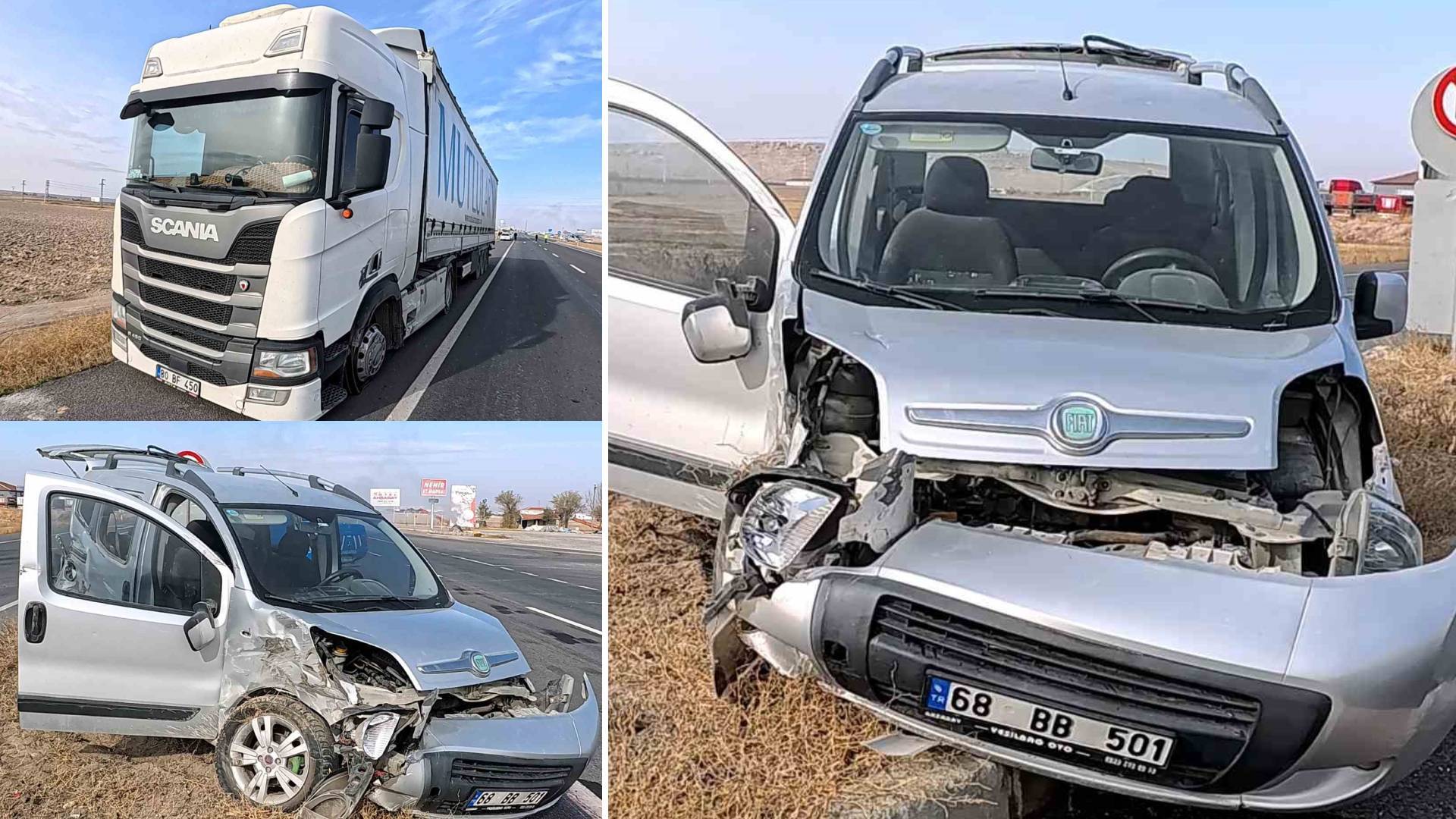 Aksaray'da inanılmaz bir kaza: Hastaneden dönüşte karı koca yeniden hastaneye kaldırıldı.
