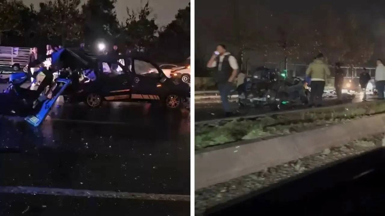 Başakşehir'de zincirleme kaza: 2 ölü, 5 yaralı