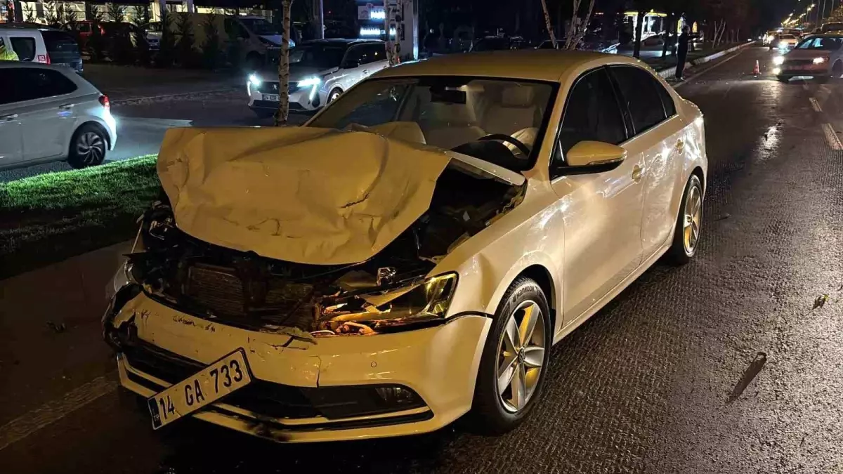 Kazada Bolu'da 2 kişi yaralandı.