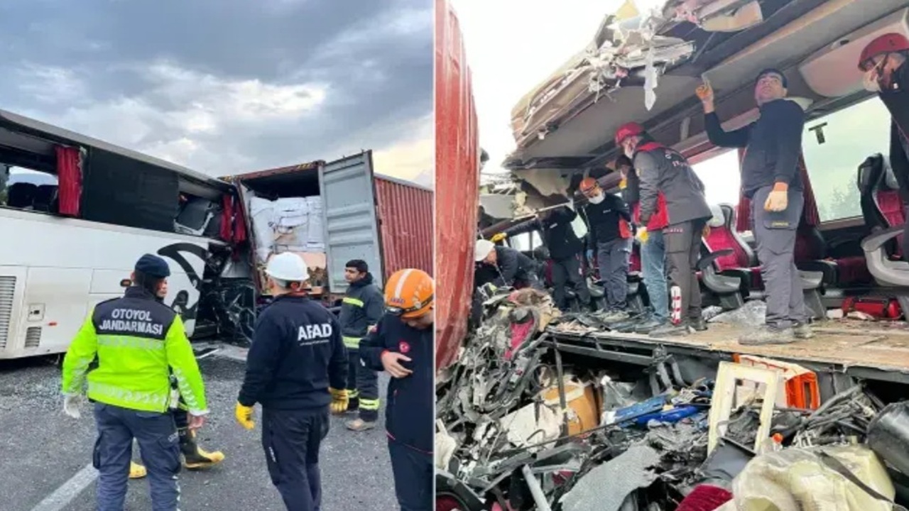 Korkunç kaza! Osmaniye'de yolcu otobüsü TIR ile çarpıştı: 6 ölü, 11 yaralı