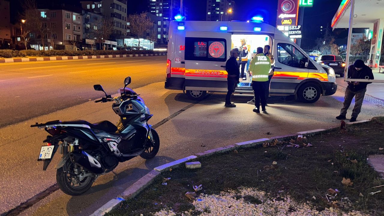 Motosiklet kaza vakası: 1 kişi yaralı