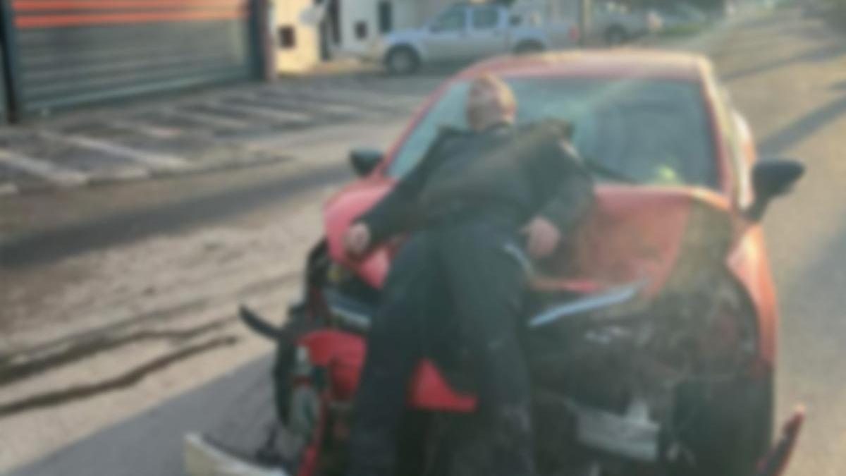 Trafik olayı mı intikam mı? Önce çarpıştı sonra online paylaştı.