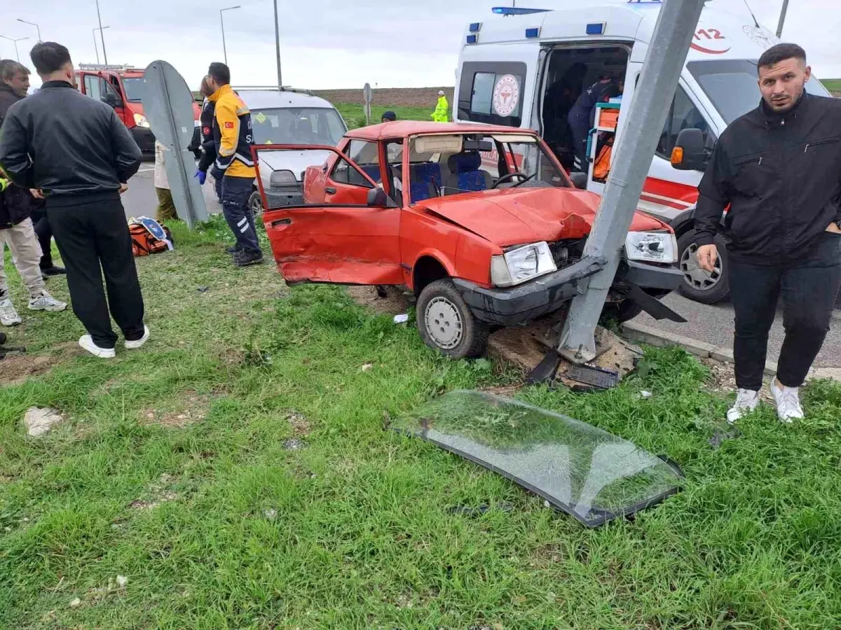 Babaeski'de trafik kazası sonucu 1 kişi yaralandı.