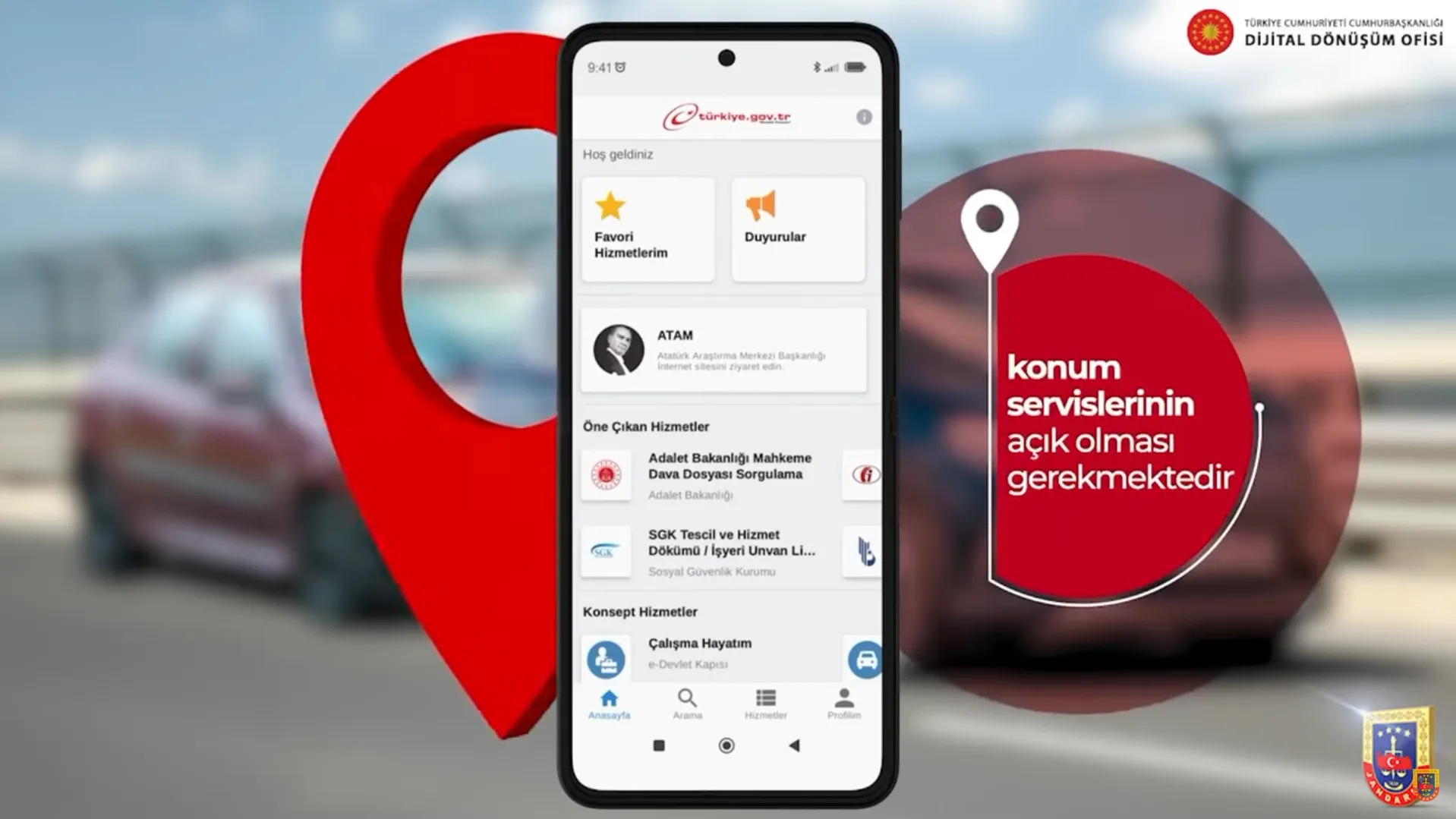 Kazaları raporlamak artık e-Devlet mobil uygulamasında!
