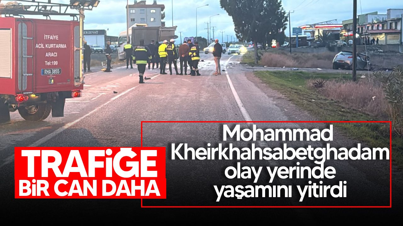 İskele-Ercan yolu kaza haberinde bir ölüm!