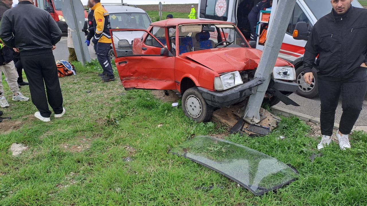 Kaza sonucu Kırklareli'nde 1 kişi yaralandı.