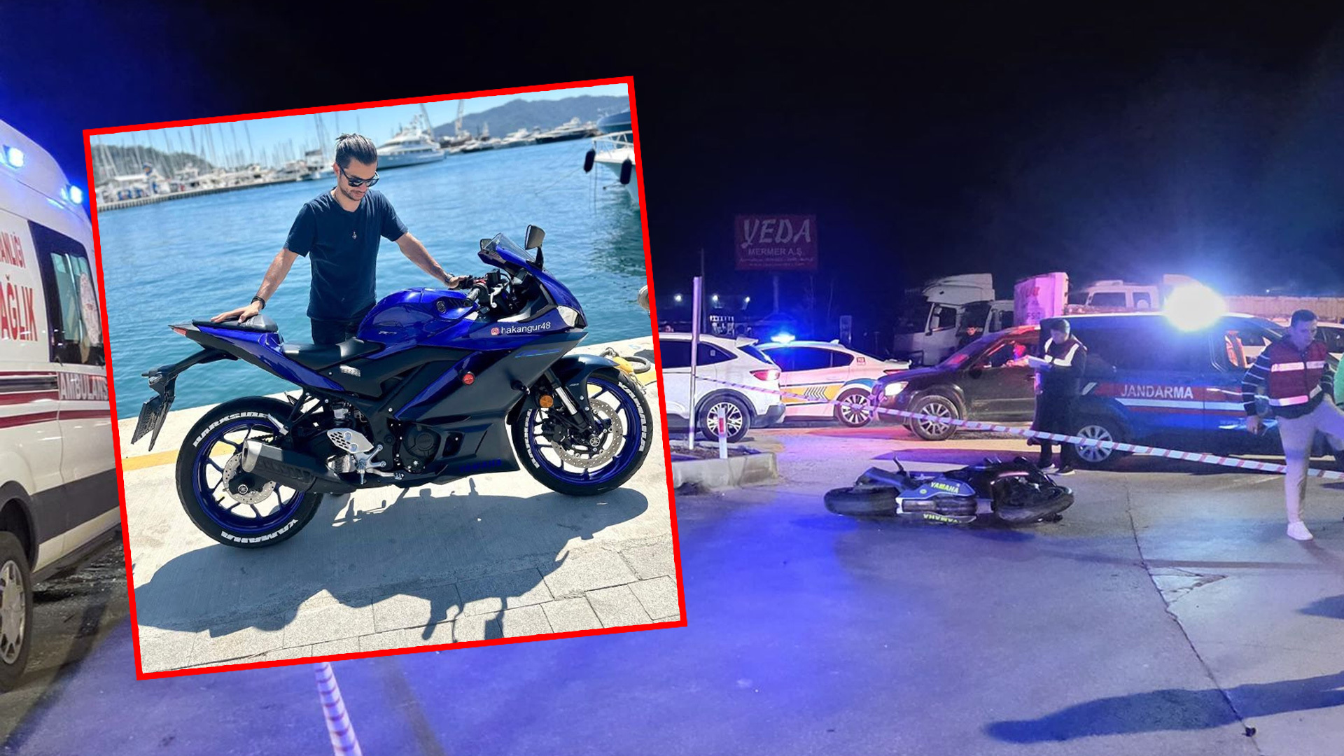 Kırmızı ışık ihlali sonucu genç motosiklet sürücüsü hayatını kaybetti.