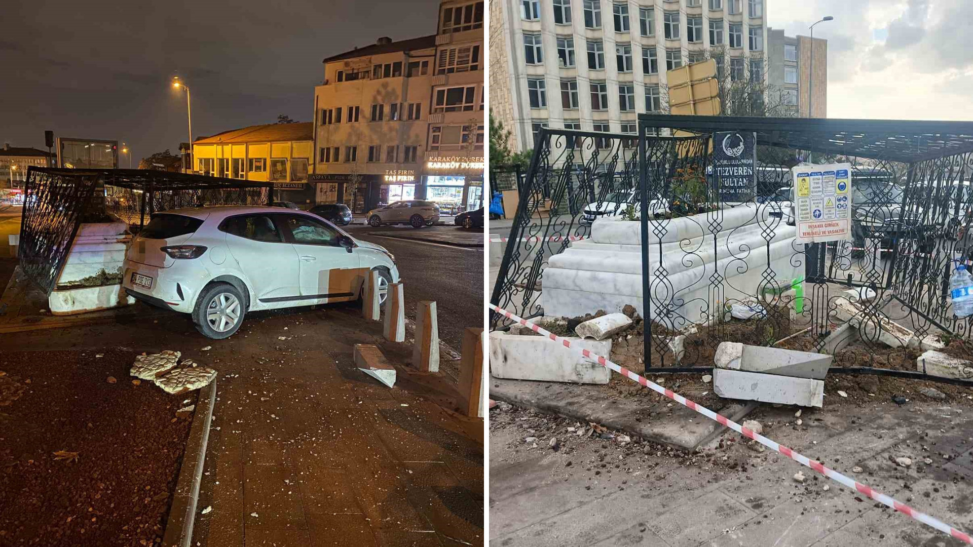 Ankara'daki türbe tekrar zarar gördü: Kazalar devam ediyor