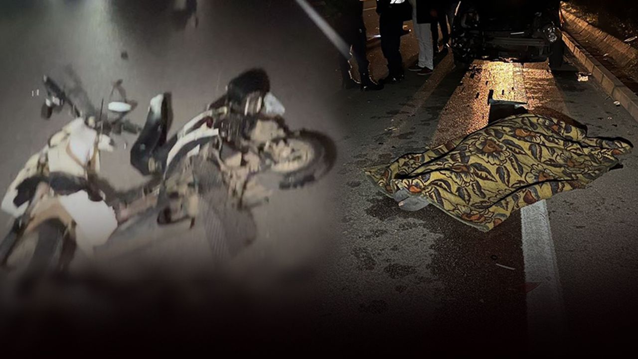 Yaya geçidinde elektrikli motosiklet kazası sonu ölüm!