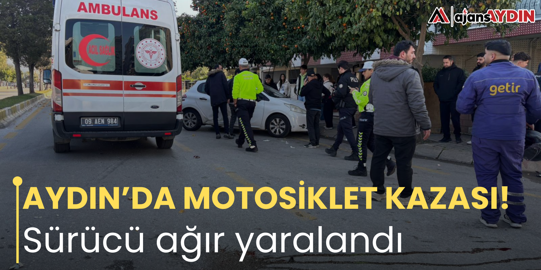 Aydın'da motosiklet çarpışması! Sürücü ciddi şekilde yaralandı.