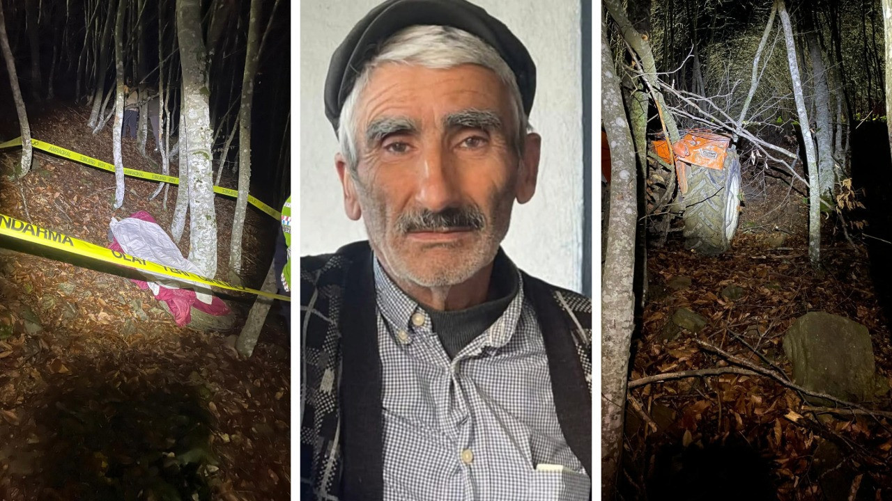 Traktör uçuruma yuvarlandı: Sürücü öldü, eşi yaralı.