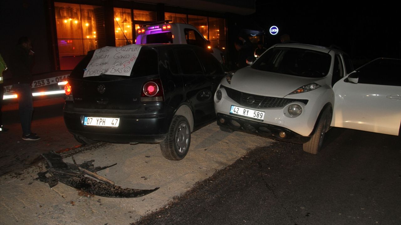 Konya Beyşehir'de araç, çocukların da aralarında bulunduğu 4 kişiyi yaraladı.