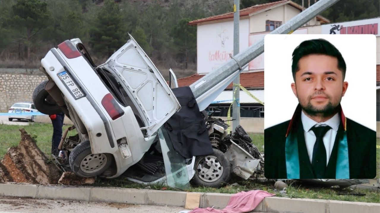 Amasya'da kaza: Genç avukat öldü.