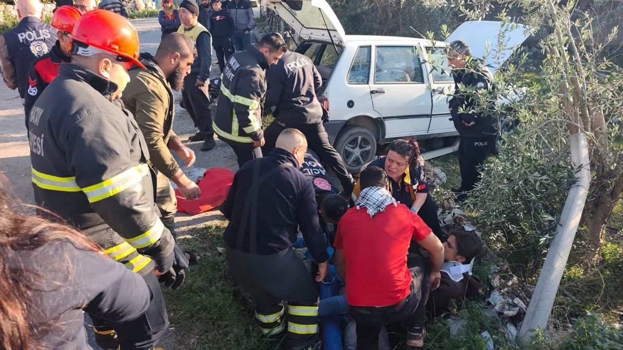 Erzin'de kaza: 3 kişi yaralandı.