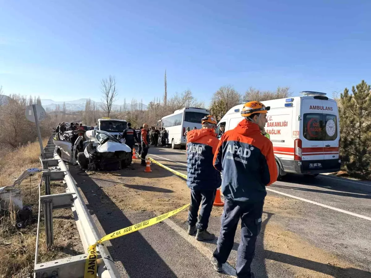 Trafik kazasında Ürgüp'te 10 kişi yaralandı.