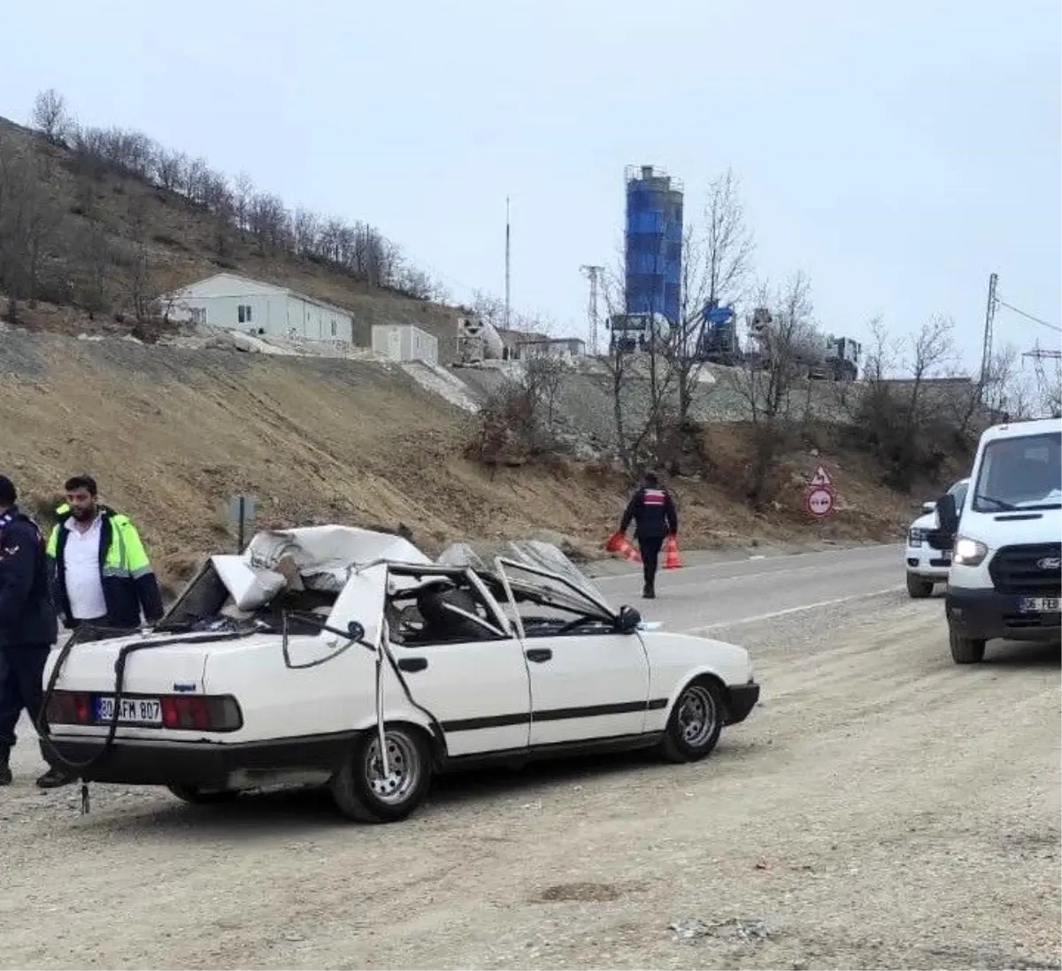 Adıyaman'da Kaza Sonucu 5 Kişi Hayatta Kaldı