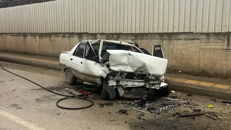 Samsun'da ardışık kaza: 3 kişi yaralı