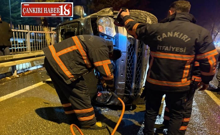 Trafik Kazası Çankırı Merkezinde Yaralılar Var