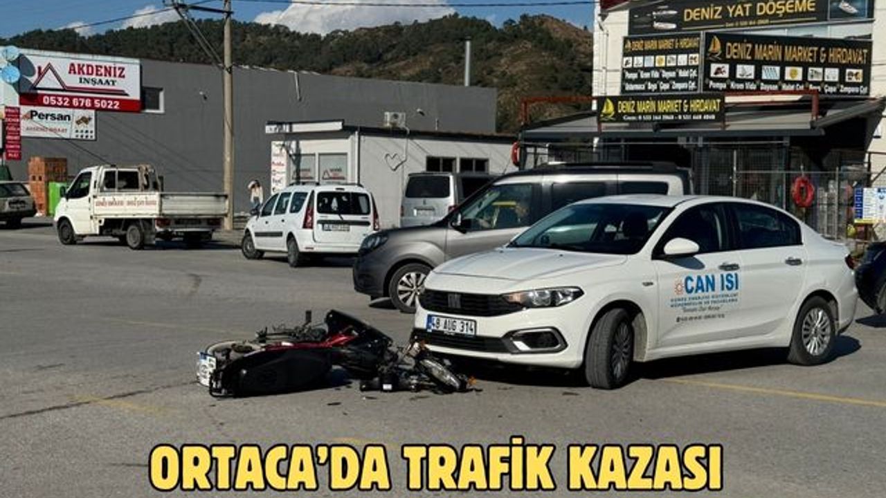 Ortaca’da kaza meydana geldi.