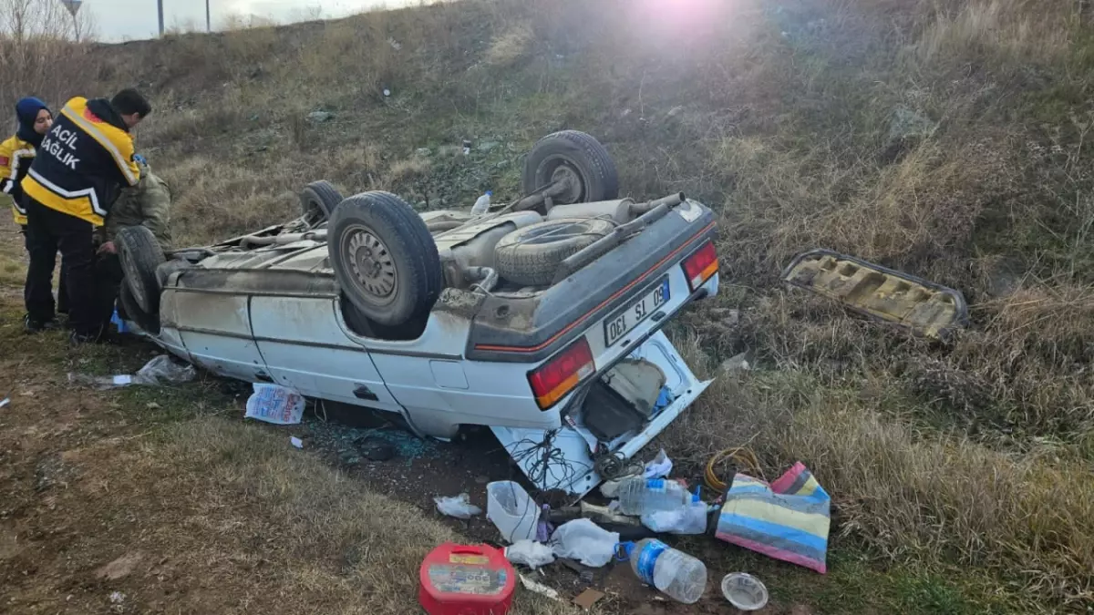 Çorum'da Meydana Gelen Trafik Kazaında 2 Kişi Yaralandı