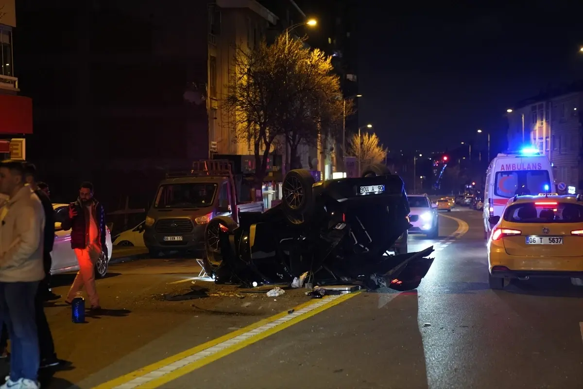 Trafik Kazası Çankaya'da Meydana Geldi: 1 Kişi Yaralandı