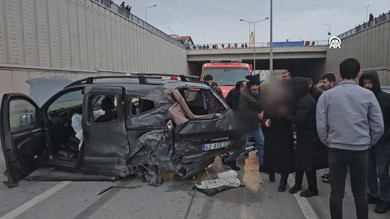 Çorum'da ardışık trafik kazasında 7 kişi yaralandı.
