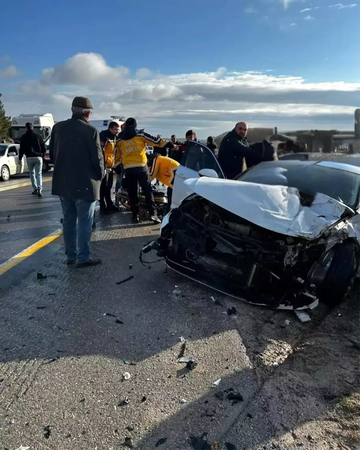 Kırklareli'nde trafik kazasında 5 kişi yaralandı.