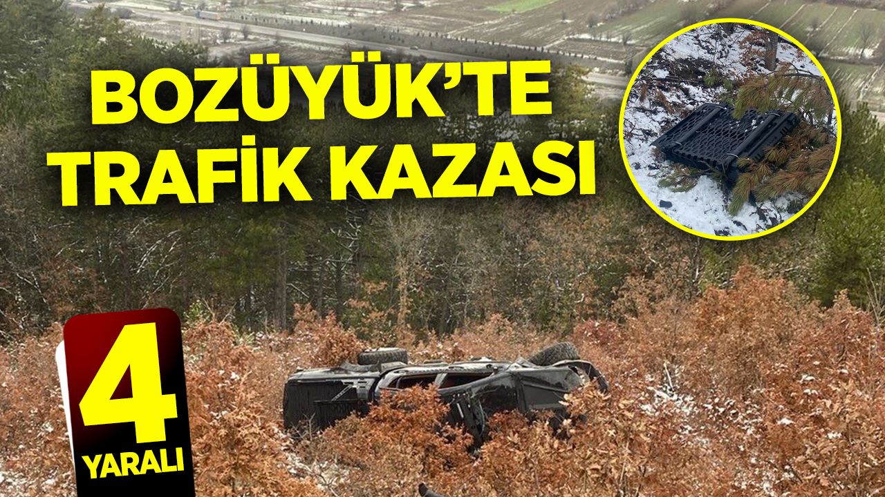 Bozüyük'te kaza: 4 kişi yaralı