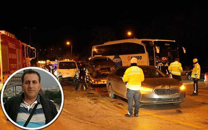Denizli'de zincirleme trafik kazasında bir kişi hayatını kaybetti.