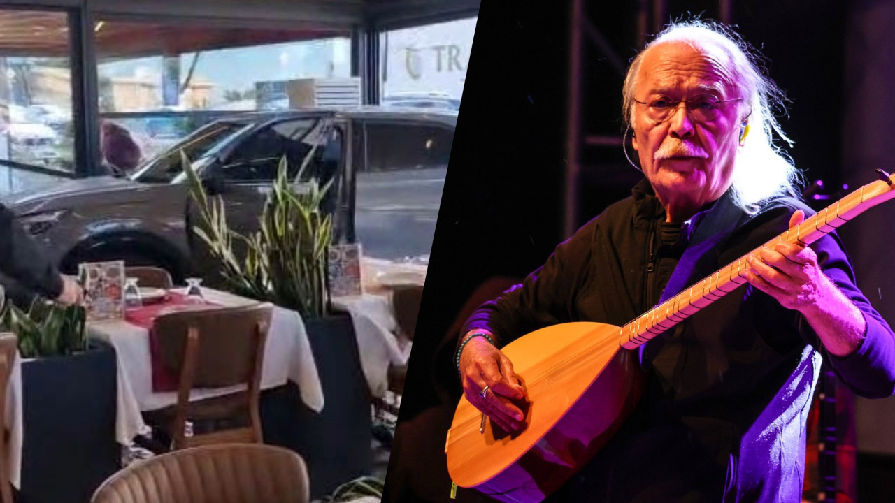 Cahit Berkay kaza yaptı! Aracı restorana çarptı.