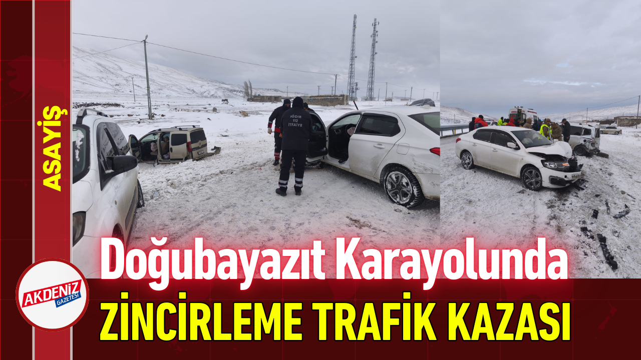 Doğubayazıt Yolu'nda Zincirleme Trafik Kazası!
