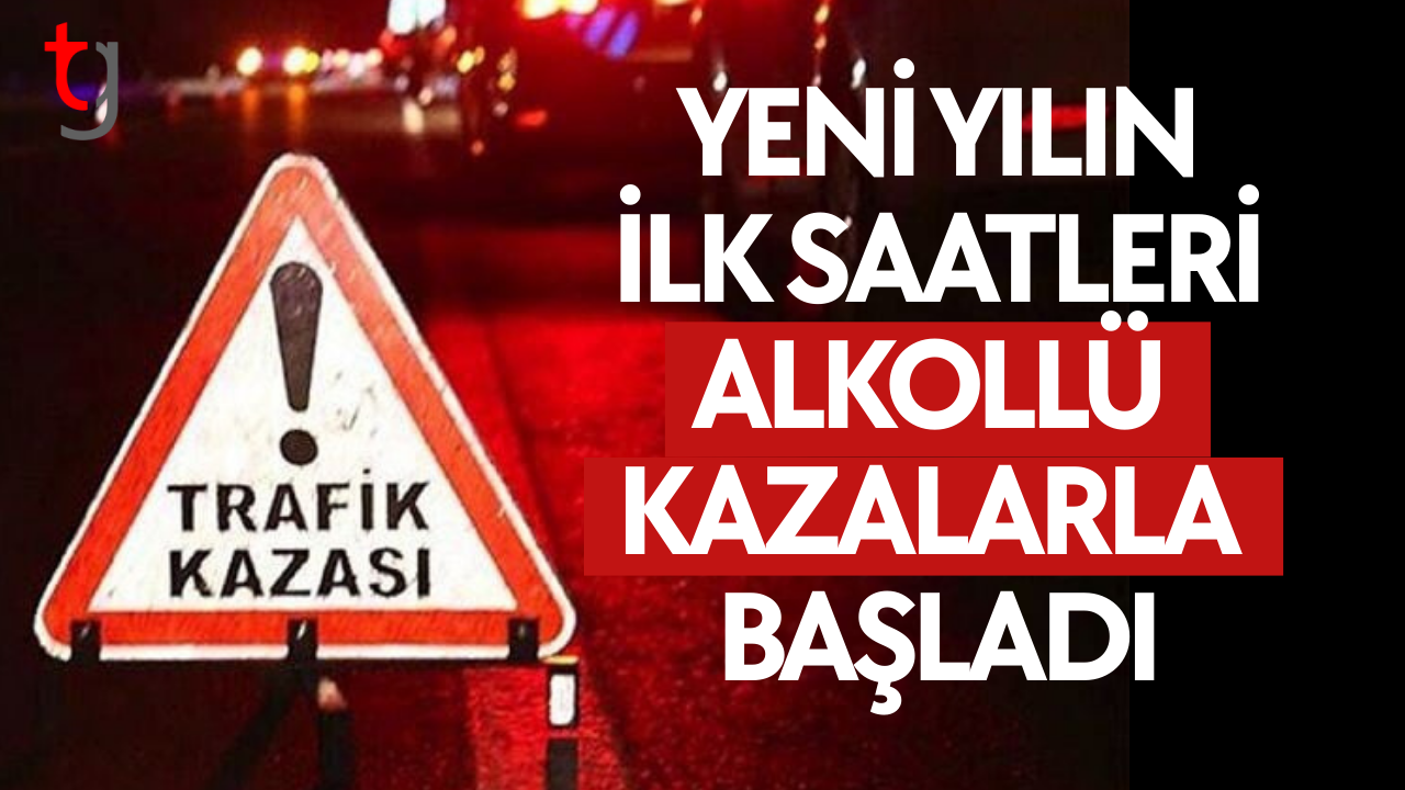 Alkollü sürücülerin karıştığı dört kaza park halindeki araçları etkiledi.