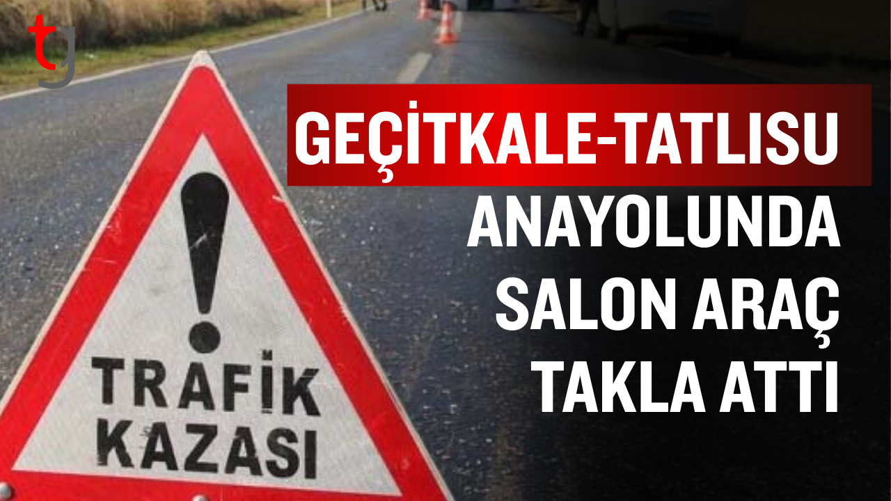 Kaza meydana geldi Geçitkale-Tatlısu yolu üzerinde