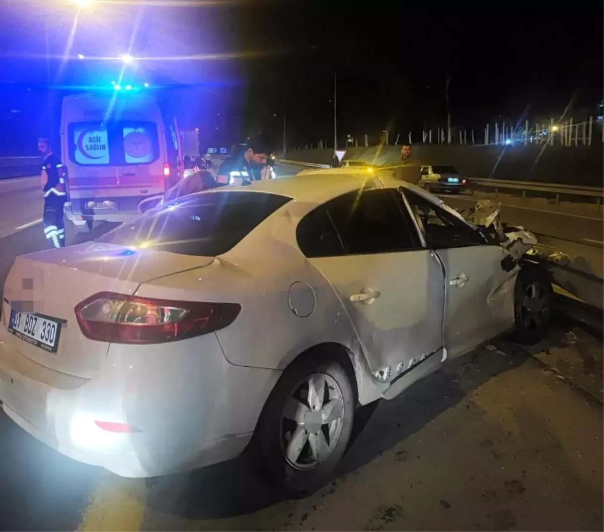 Adana'da otoyolda kaza: Bir kişi hayatını kaybetti.