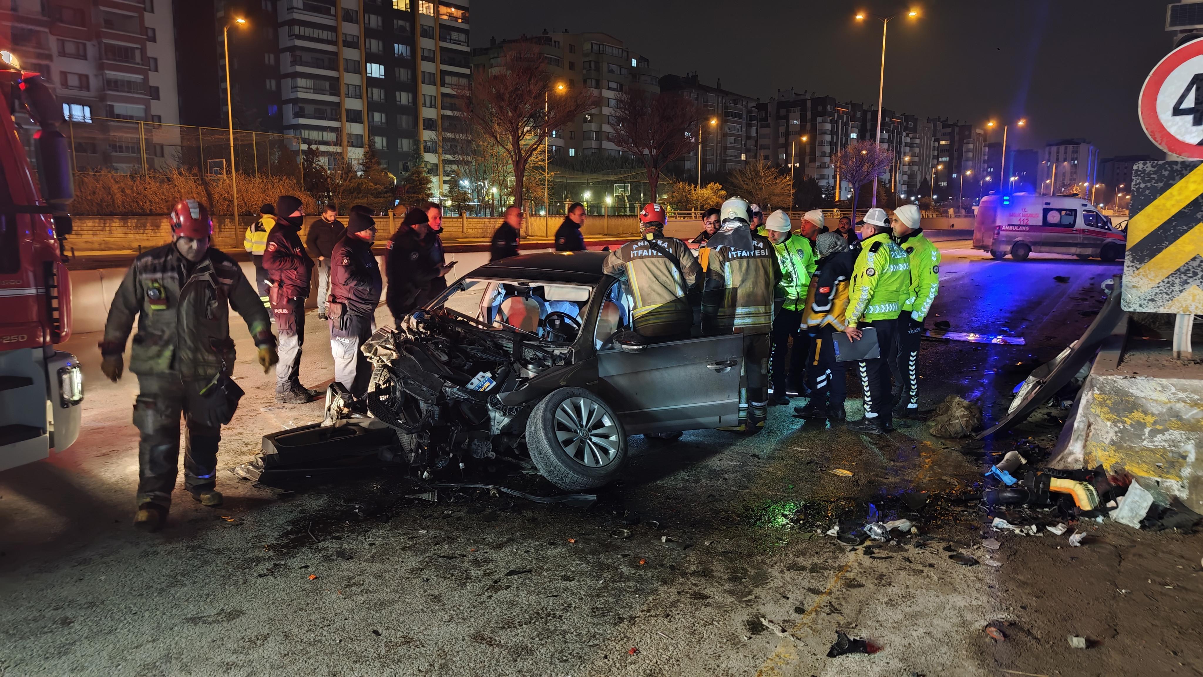 Ankara'daki kaza sonucu ölenlerin sayısı 2'ye çıktı.