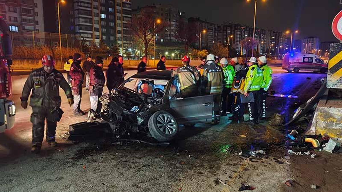 Ankara'daki trafik kazasında ölenlerin sayısı artarak 2'ye çıktı.