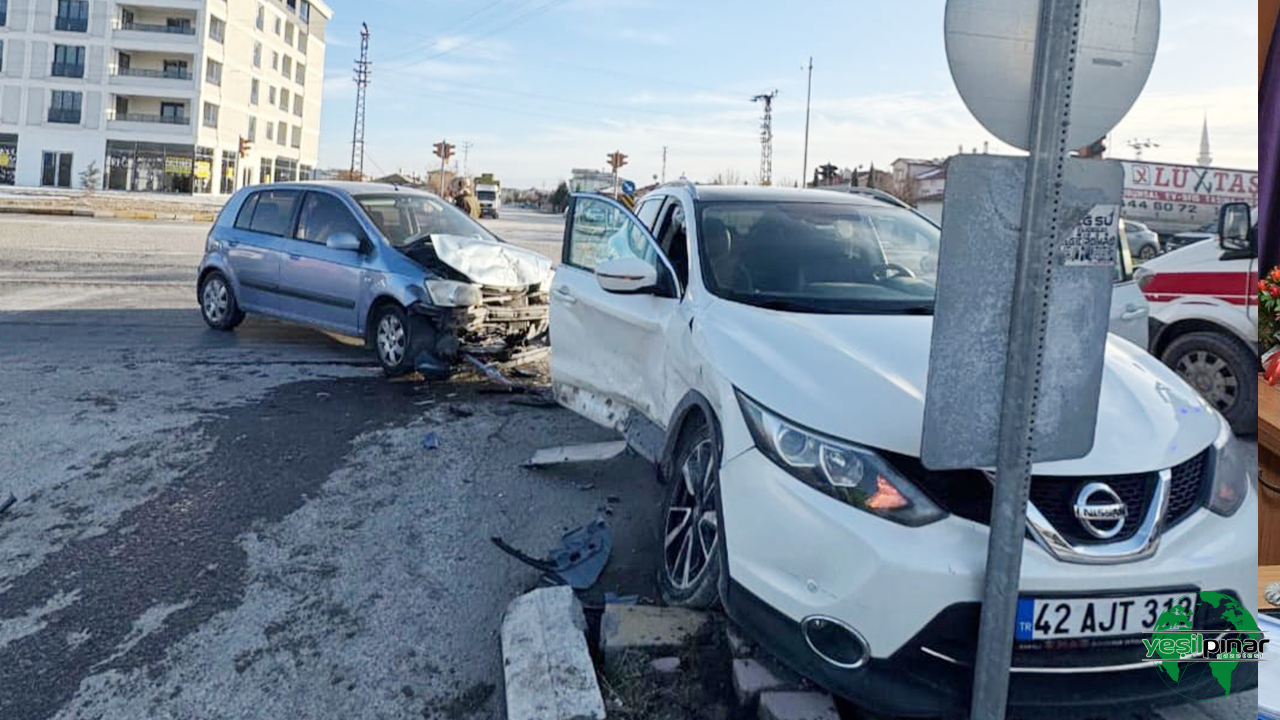 Karapınar’da Trafik Kazasında 3 Kişi Yaralandı
